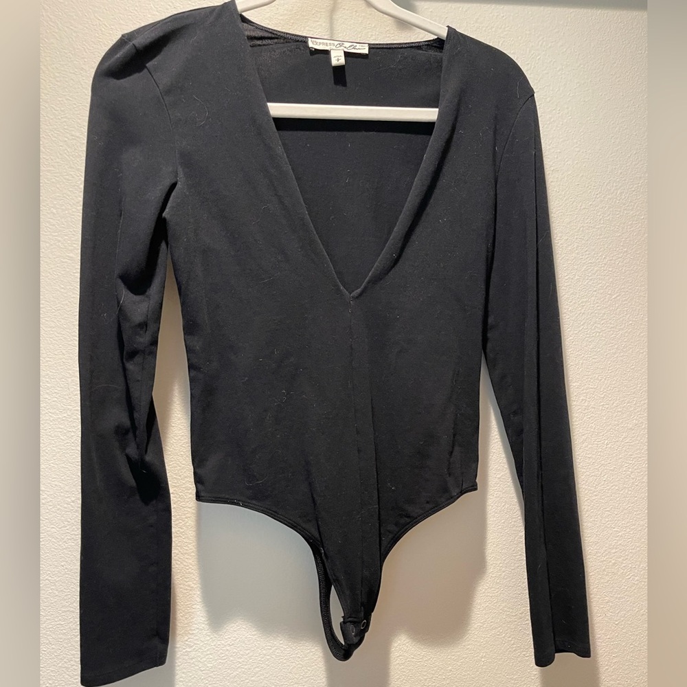 Express deep V-neck bodysuit